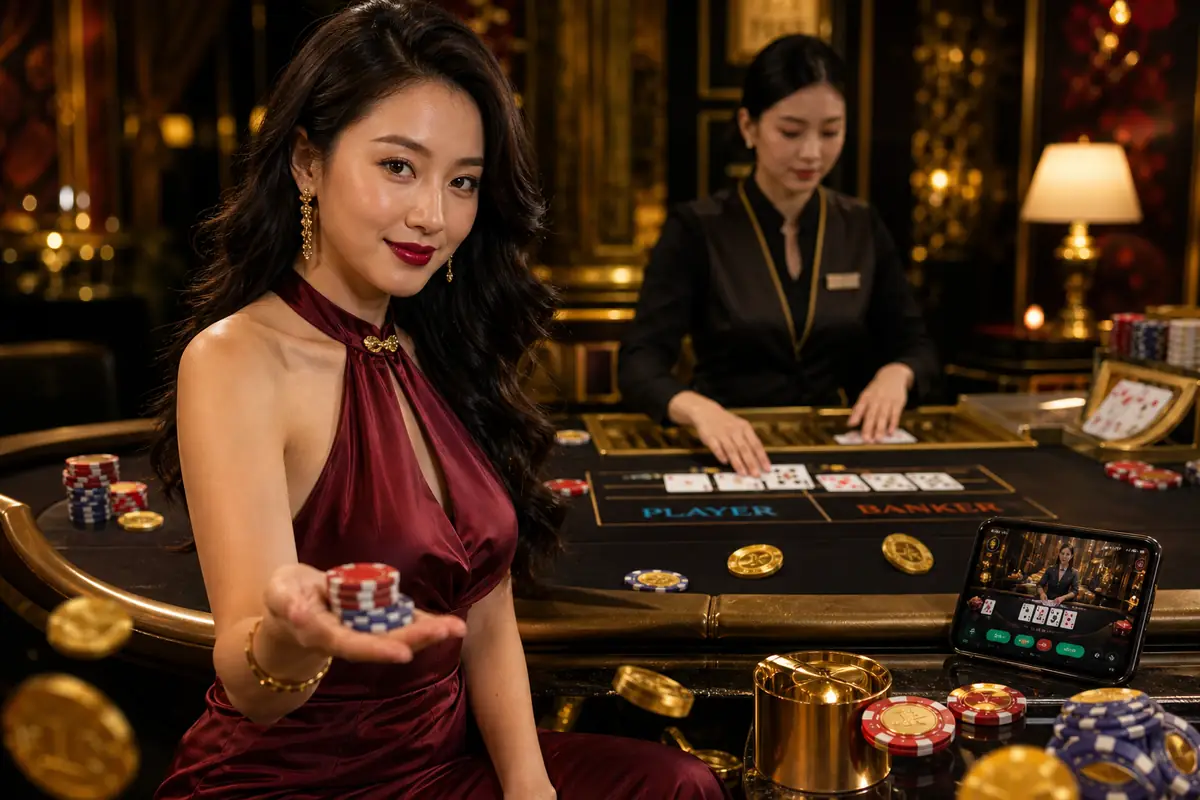ra8888 Casino meja baccarat dealer langsung